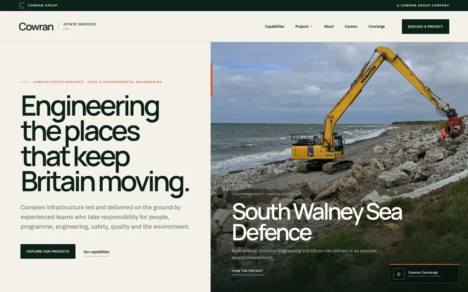 Cowran Estate Services website